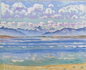 Weisshorn set fra Montana. 1915 af Ferdinand Hodler