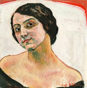 Kvinde med brunt hår, 1913 af Ferdinand Hodler