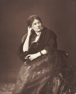 Juliette Lamber, [fransk feministisk forfatter], ca. 1876.