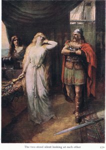 De to stirrede på hinanden, illustration fra The Stories of Wagner