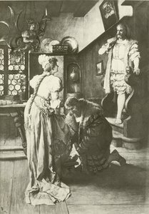 The Master-Singers of Nürnberg, akt III scene iv (gravure) af Ferdinand Leeke