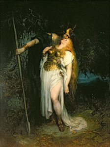 Wotan siger farvel til Brunhilde, 1908