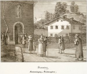 Søndag: Går til kirke ved Berchtesgaden