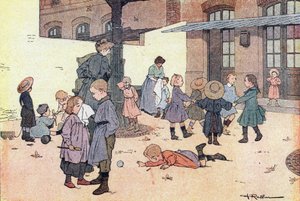 Runde og spil i den rekreative gård, i Imagier de l