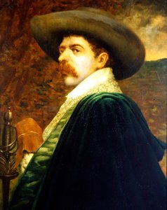 En kavalerist, ca. 1875 (olie på panel) af Ferdinand Roybet
