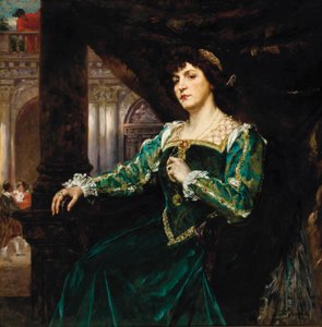 Portræt af Madame Clemenceau