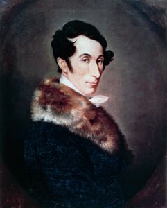 Portræt af den tyske komponist, dirigent og pianist Carl Maria von Weber (Eutin i Lubeck af Ferdinand Schimon
