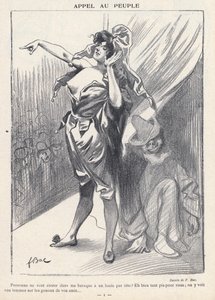 Appel til folket (litho) af Ferdinand Sigismund Bac