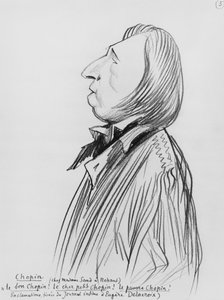 Karikatur af Frederic Chopin 