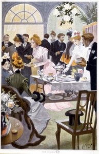Reception for te - tegning af Bac