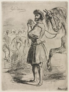 A Lord in the Time of Francis I, 1833. af Ferdinand Victor Eugene Delacroix