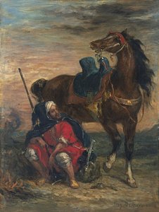 arabisk rytter af Ferdinand Victor Eugene Delacroix