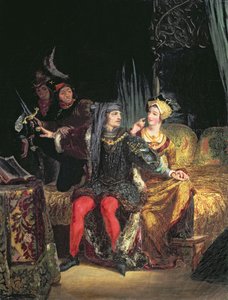 Charles VI (1380-1422) og Odette de Champdivers, ca. 1824-26 af Ferdinand Victor Eugene Delacroix
