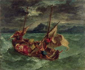Kristus på Galilæas Sø af Ferdinand Victor Eugene Delacroix