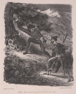 Faust og Mephistopheles i Harzen af Ferdinand Victor Eugene Delacroix