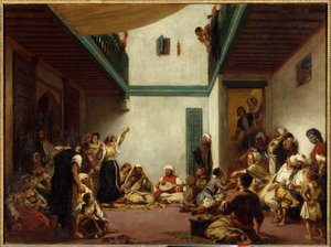 Jødisk bryllup i Marokko. Maleri af Eugene Delacroix (1798-1863) af Ferdinand Victor Eugene Delacroix