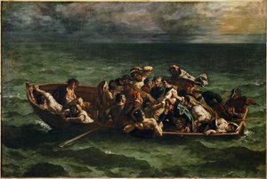 Le naufrage de Don Juan Don Juan led skibbrud ... af Ferdinand Victor Eugene Delacroix