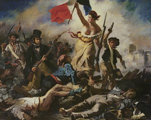 Liberty Leading the People, 28. juli 1830, ca. 1830-31 (olie på lærred) (for detaljer se 95120) af Ferdinand Victor Eugene Delacroix
