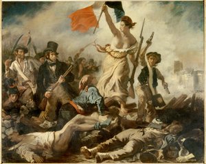 Friheden leder folket, den 28. juli af Ferdinand Victor Eugene Delacroix