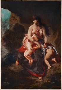 Medea furieuse - Vredefulde Medea ... af Ferdinand Victor Eugene Delacroix