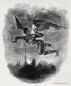 Mefistofeles af Ferdinand Victor Eugene Delacroix