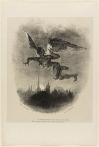 Mephistopheles i luften (frontispice fra Faust) af Ferdinand Victor Eugene Delacroix
