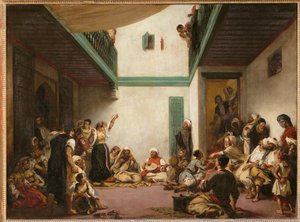 Jødisk bryllup i Marokko ... af Ferdinand Victor Eugene Delacroix