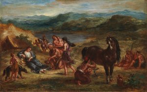 Ovid blandt skyterne af Ferdinand Victor Eugene Delacroix