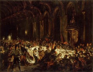 Mordet på biskoppen af Liège af Ferdinand Victor Eugene Delacroix