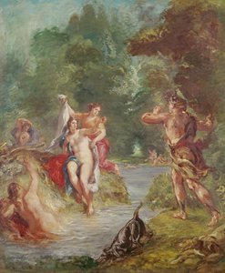 De fire årstider, Sommer: Diana og Actaeon, 1862 af Ferdinand Victor Eugene Delacroix