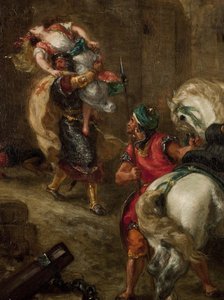 Rebeccas voldtægt af Ferdinand Victor Eugene Delacroix