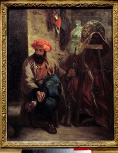 Den tyrkiske sadel Maleri af Eugene Delacroix (1798-1863) 1825 Søn. 0,41x0,33 m . af Ferdinand Victor Eugene Delacroix