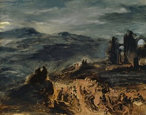 Heksenes sabbat, 1831-33 af Ferdinand Victor Eugene Delacroix
