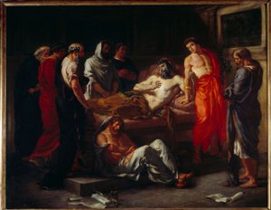 Marc Aureles død (121-180). Maleri af Eugene Delacroix (1798-1863) af Ferdinand Victor Eugene Delacroix