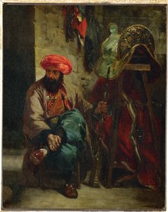 Turk med sadel ... af Ferdinand Victor Eugene Delacroix