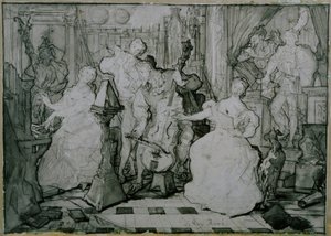 Roy René af Ferdinand Victor Eugene Delacroix