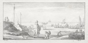 Langs en hollandsk kyst, 1811-1816. af Ferdinand the Elder Piloty