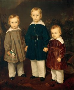 F. v. Rayski, de tre sønner af Freiherr von Bechtolsheim