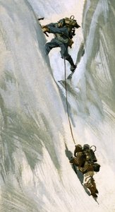 Hillary pressede sin krop ind i en smal sprække og løftede sig baglæns op af Ferdinando Tacconi
