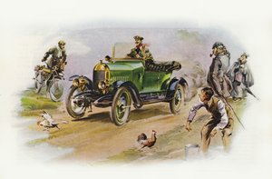 Morris Oxford 10hp (farvelitografi)