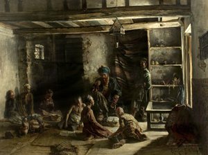 En orientalsk skole, 1885 af Ferencz Frans Eisenhut