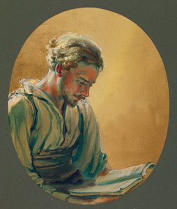 En ung mand læser i Gustrow af Fernand Barbier