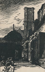 Nevers - Tour De Cathédrale, 1919dani af Fernand Chalandre