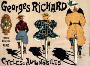 Cykler og biler Georges Richard, 1896 af Fernand Fernel