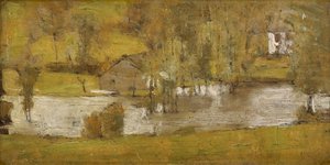 En Fosset; La Crue, 1881 af Fernand Khnopff