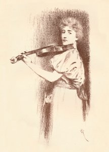 En violinist, c1898 af Fernand Khnopff