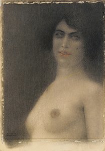Sort hår, 1914 af Fernand Khnopff