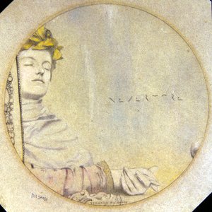 Aldrig mere (blyant og farvekridt på papir) af Fernand Khnopff