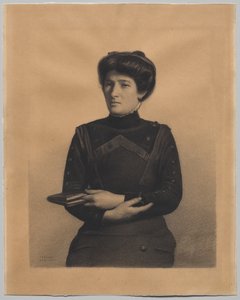 Portræt af Madame Jules Ricard, født Augustine Bulteau af Fernand Khnopff