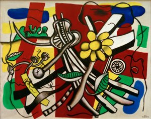 Gul blomst af Fernand Leger